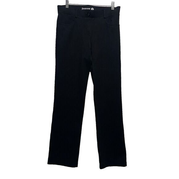 Betabrand Pants - Betabrand Women’s Dress Pants Yoga Pants M Petite Black Straight Leg Stretchy